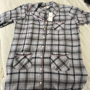 UGG button down flannel night dress